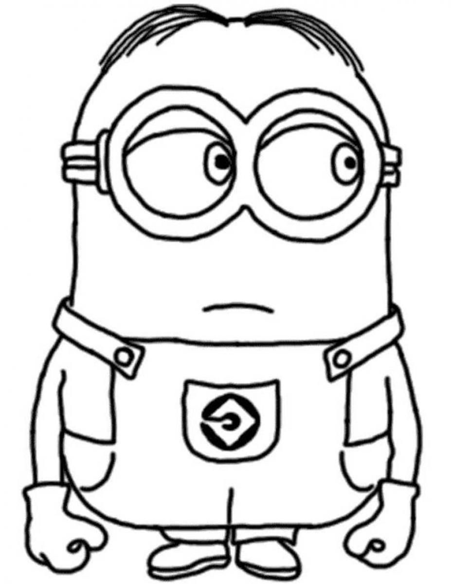 Plansa de colorat cu Minioni 63 71